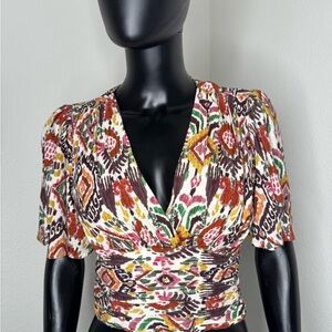 Zara Multicolor Patterned Blouse